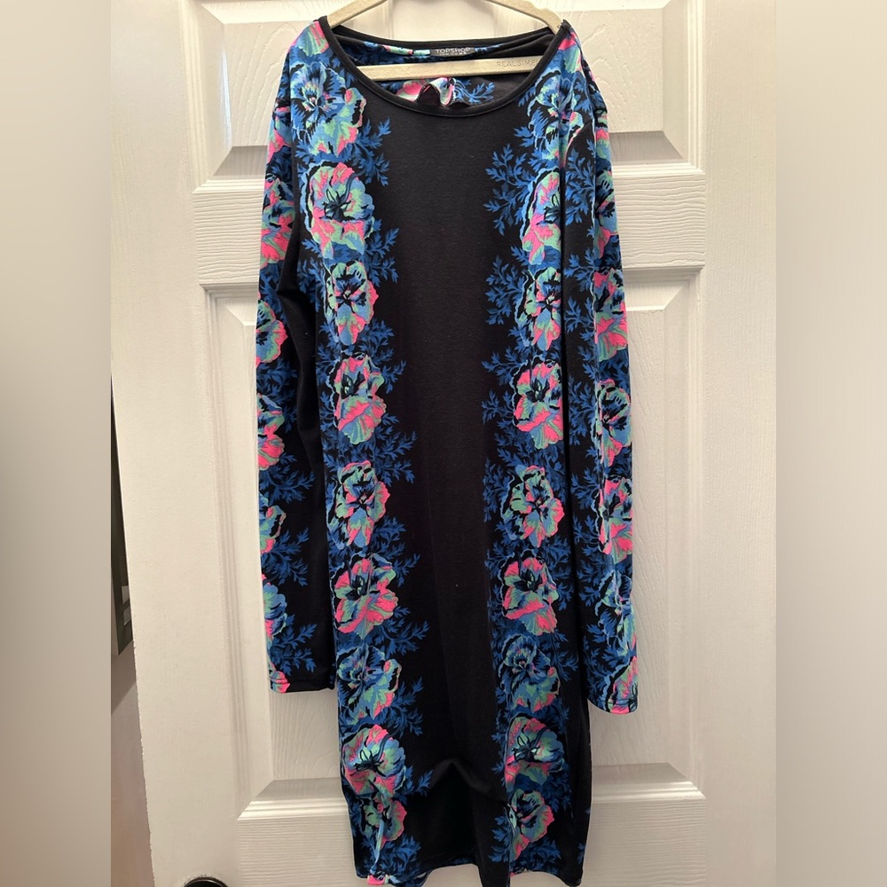 TopShop Black Floral Dress